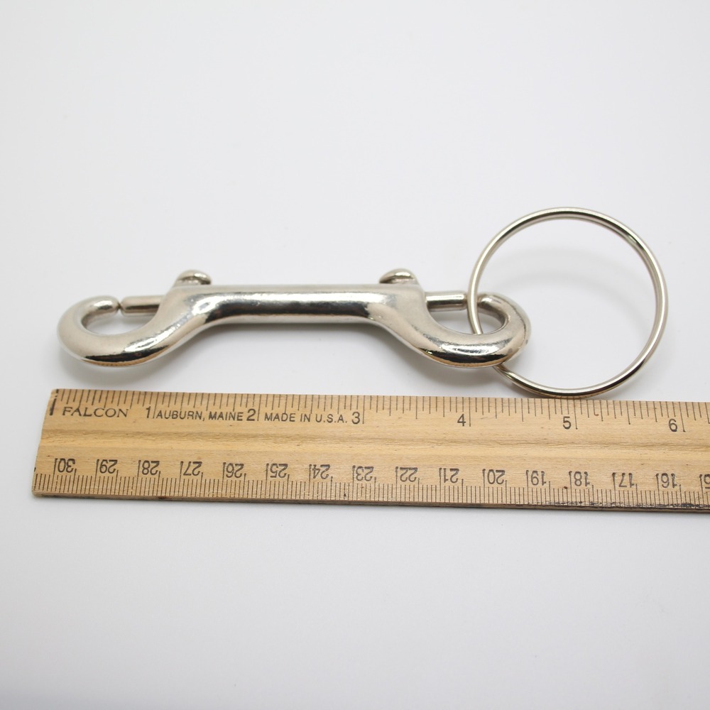 Double Ended‎ Bolt Snap Hook with Ring, Trigger Clip, Equestrian Hardware